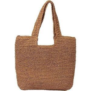 Beach Bags For Women - Summer Soft Large Woven Shoulder Purse Handbag, Beach